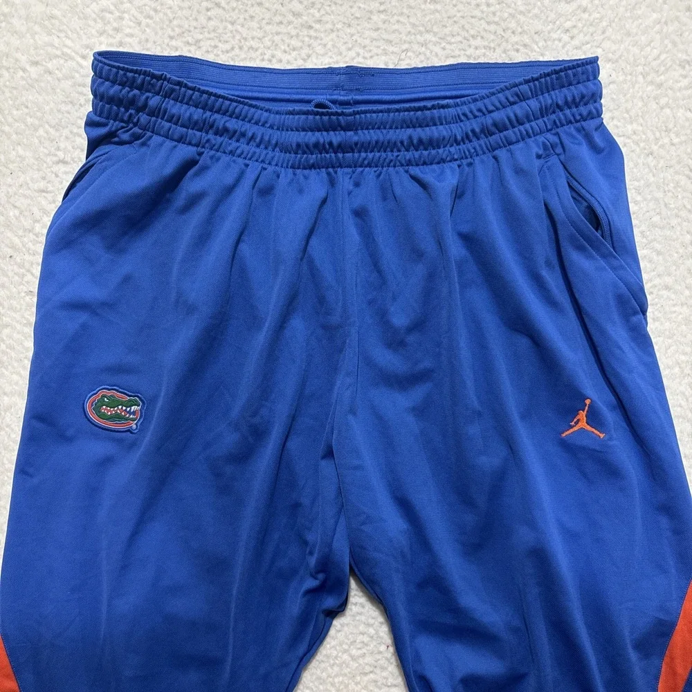 Jordan X Florida Gators Blue Performance Men's Zipper Athletic Sweatpants Sz 3XL